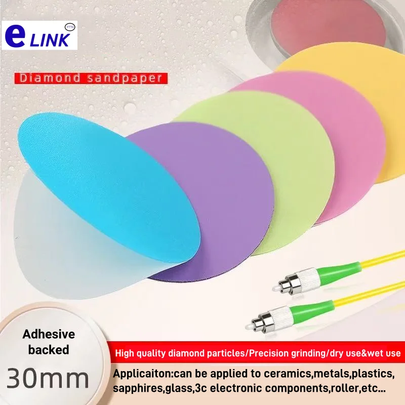 adhesive diamond sandpaper Mini 30mm 10pcs metal ceramic module crystal glass mirror repair spot grinding polishing pad