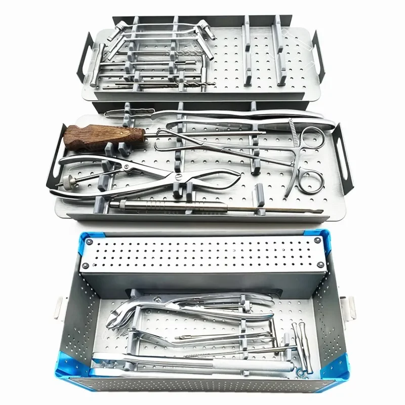 Orthopedic Lower limb instrument kit Orthopedic fracture instruments set Femoral Tibia Bone Nail Quick Assembly Equipment Box