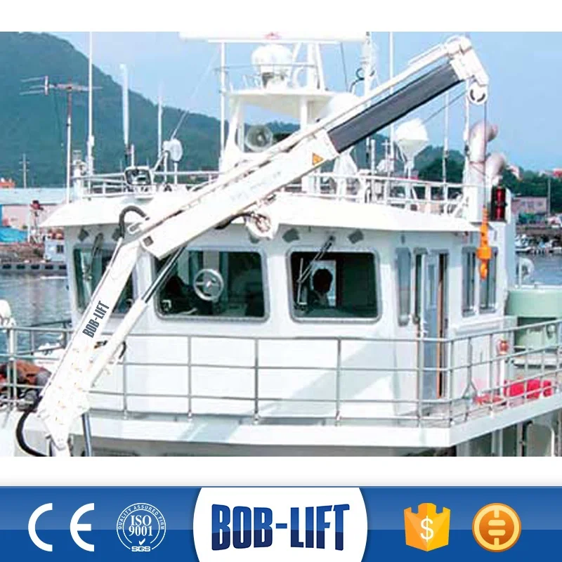 Hydraulic Knuckle Boom Boat Crane for Sale