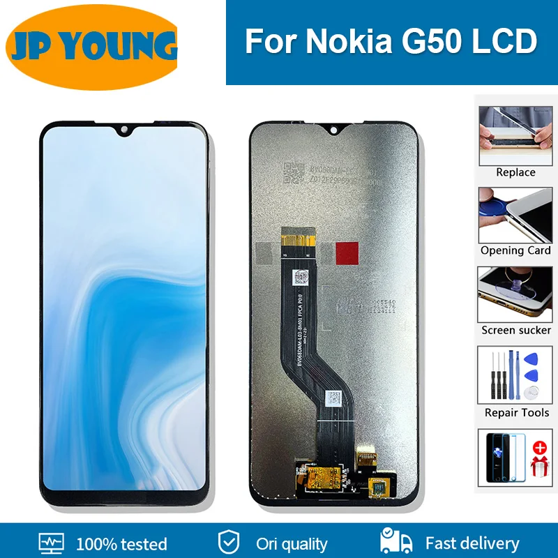 

6.82'' Original For Nokia G50 LCD Display Screen Touch For Nokia G50 Screen Replacement Panel Digitizer TA-1358 TA-1390 TA-1370