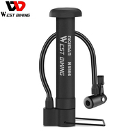 WEST BIKING-MTB Bicycle Pump, 80 PSI Bike Manual Air Pump, Balloon Tire Inflator, Schrader Valve, Floor Pump,Cycling Accessories