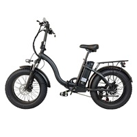 SMLRO Folding Ebike Power Assisted Fat Tire Mountain Snow Bike Outdoor Riding 48V 20AH 4.0 Electronic Bicycle