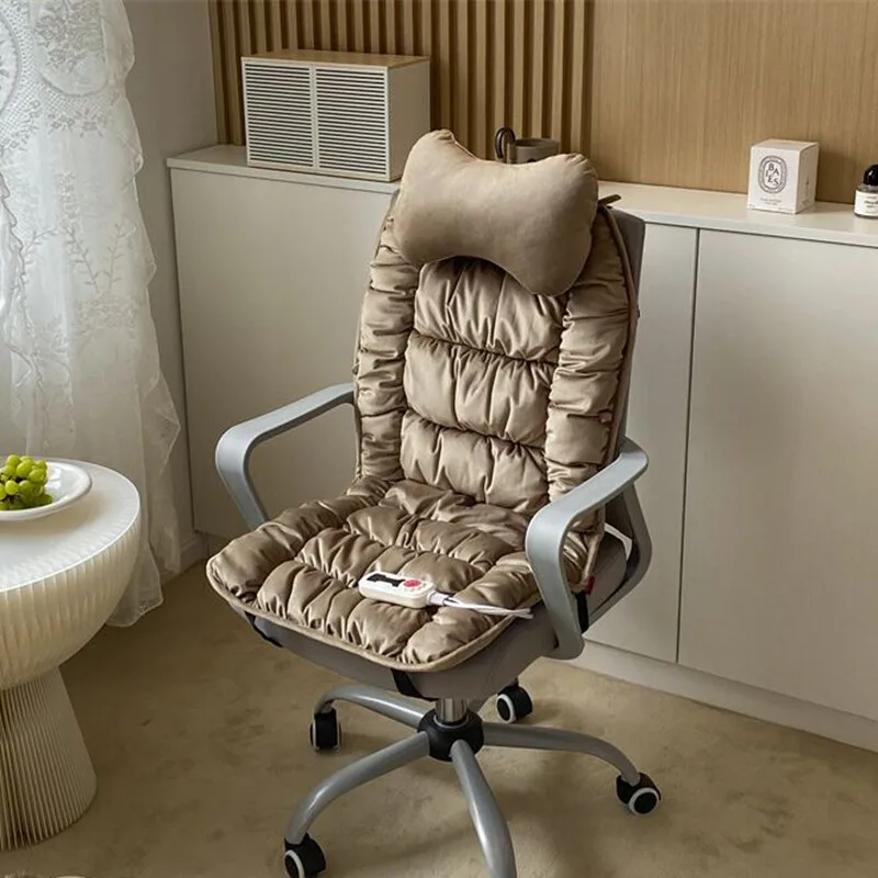 Dutch Velvet Heated Chair Cushion Soft Comfortable Office Seat Cushion Anti Slip Cushion Free Temperature Adjustment Integrated
