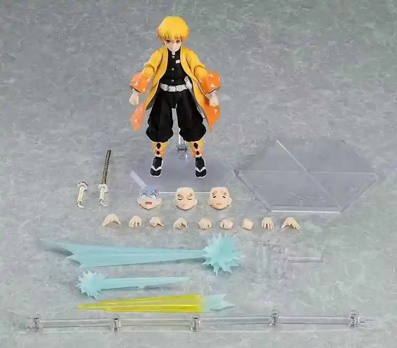 Original Figma 522 522-DX Demon Slayer Agatsuma Zenitsu PVC figura modelo colección juguete para regalo