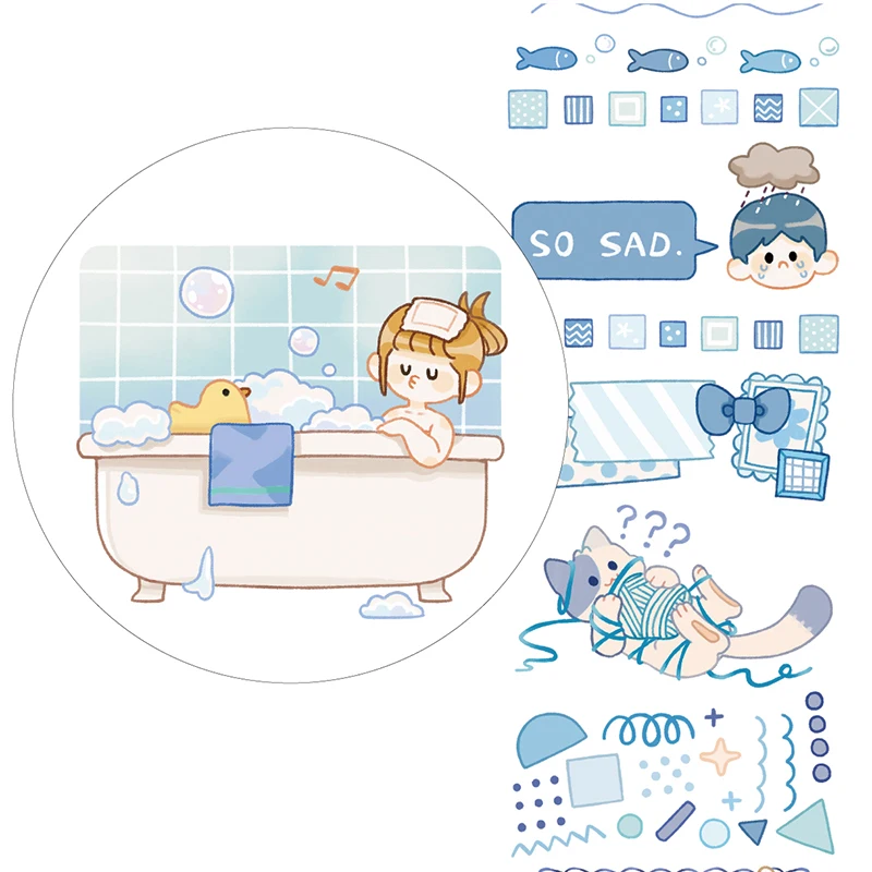 Very Cute Washi Tape Bathing Time / Good Night Whisper / Little bunny