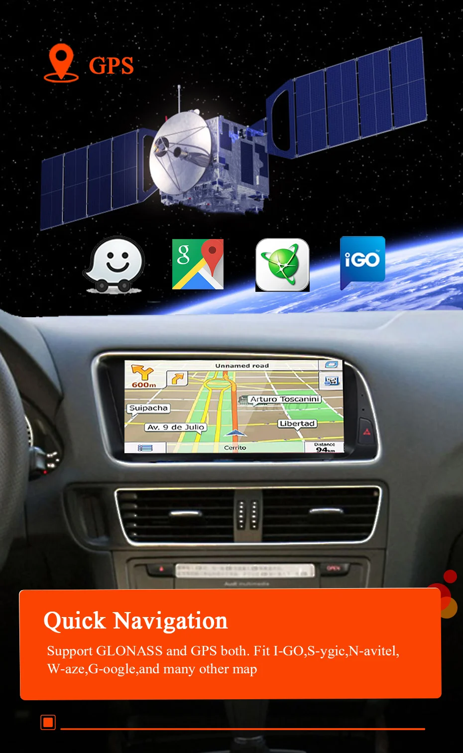 8,8'' Snapdragon 8 CORE Wireless Carplay Android 15 Auto-Radio GPS-Bildschirm für Audi Q5 2009-2016 Autoradio Stereo Multimedia-Player Bluetooth WLAN 4G LTE – Detail 15