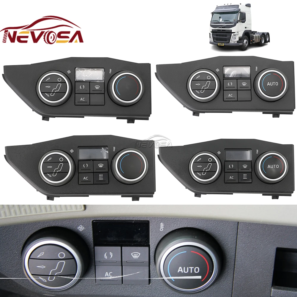 Calentador A/C para VOLVO FMX FM 420 FH4 EURO 6, interruptor de cabina de camión, Panel de Control de aire acondicionado 22130711 22130720 22130723 22130726