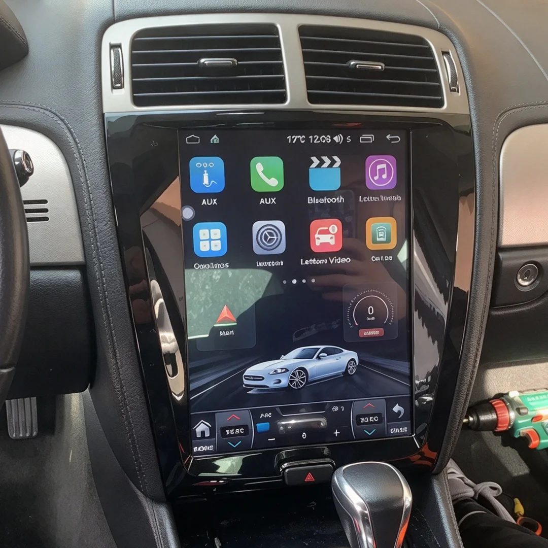 For Jaguar XK XKR S XKR-S 2007-2015 Car Radio Wireless Carplay Android Auto Intelligent System Multimedia Player Stereo GPS DSP