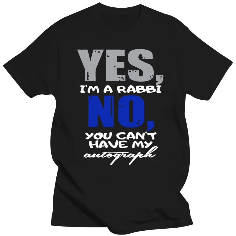 printed Funny Jewish Rabbi Hebrew Judaism Synagogue t-shirt girl boy cool Casual Harajuku male female t-shirts black Outfit