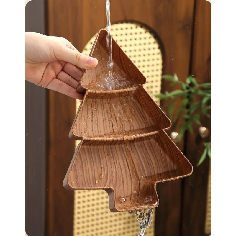 Creative Christmas Tree Fruit Plate Plastic Candy Snack Storage Tray Dried Nut Fruit Plate Home New Year Party Decoration Supply