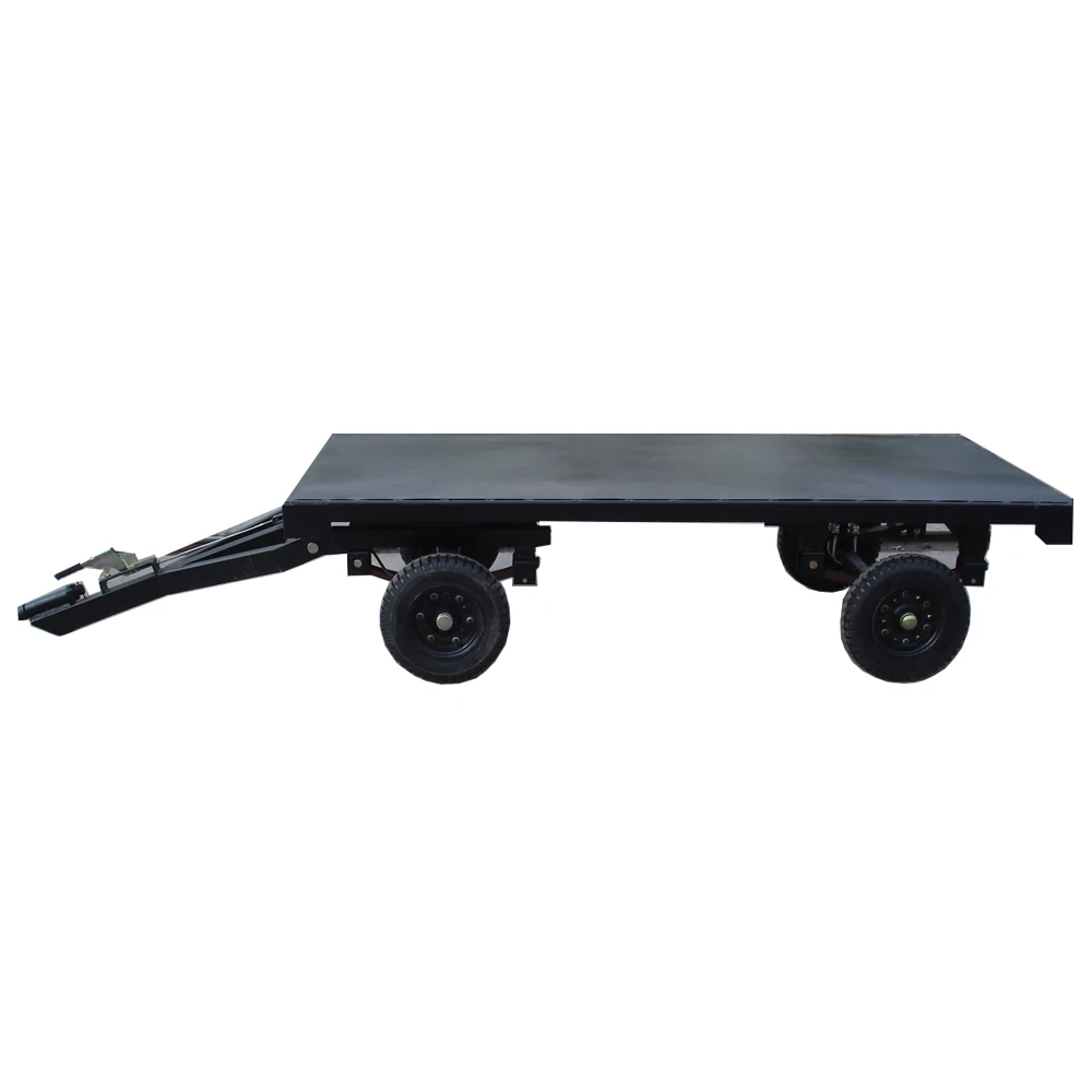 Electric /air Brake 2.5 Tons Small Flatbed Trailer Mini Flat Plate Full Trailer Hot Sale