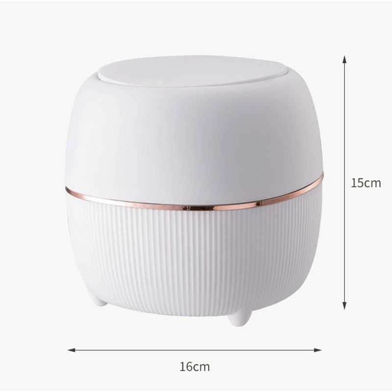 Creative Luxury Desktop Trash Can, Mini Bedside Trash Can, Small Household Trash Can, Tea Table, Fashion