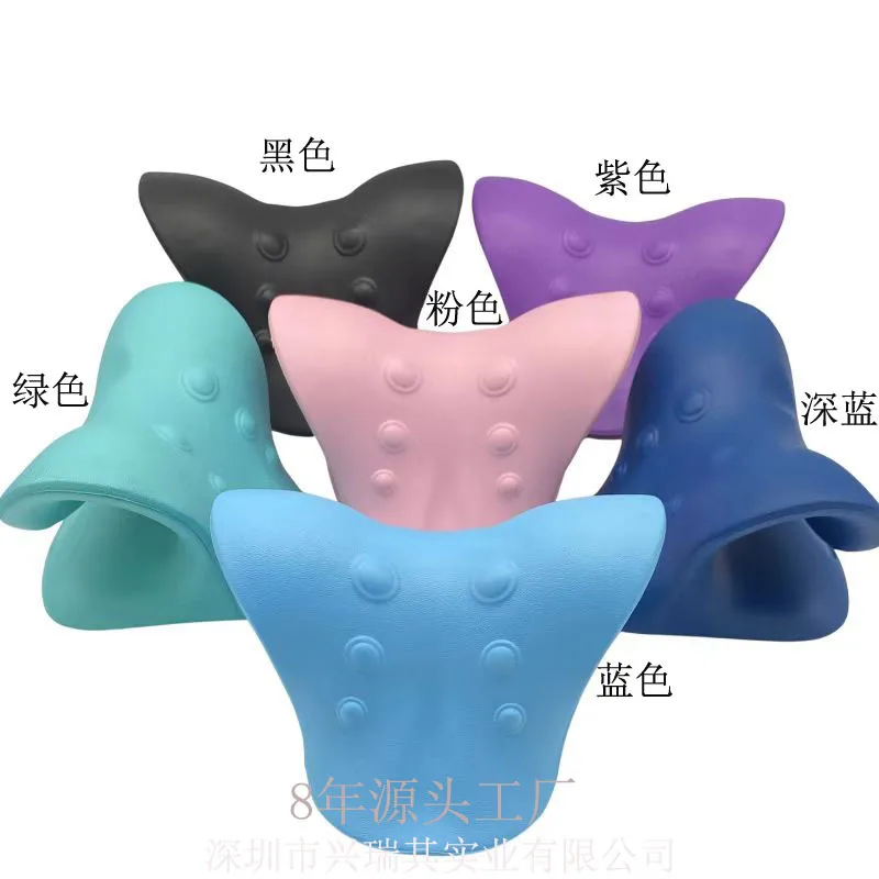 Neck Shoulder Relaxer Stretcher Cervical Traction Device Chiropractic Pillow Neck Cloud for Pain Relief Cervical Spine Alignment