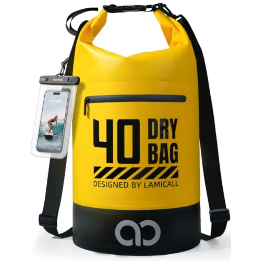 

Dry Bag Waterproof Backpack - [Durable and Floating]//// Large Water Proof Bag with Waterproof Phone Case for Kayaking River Ra