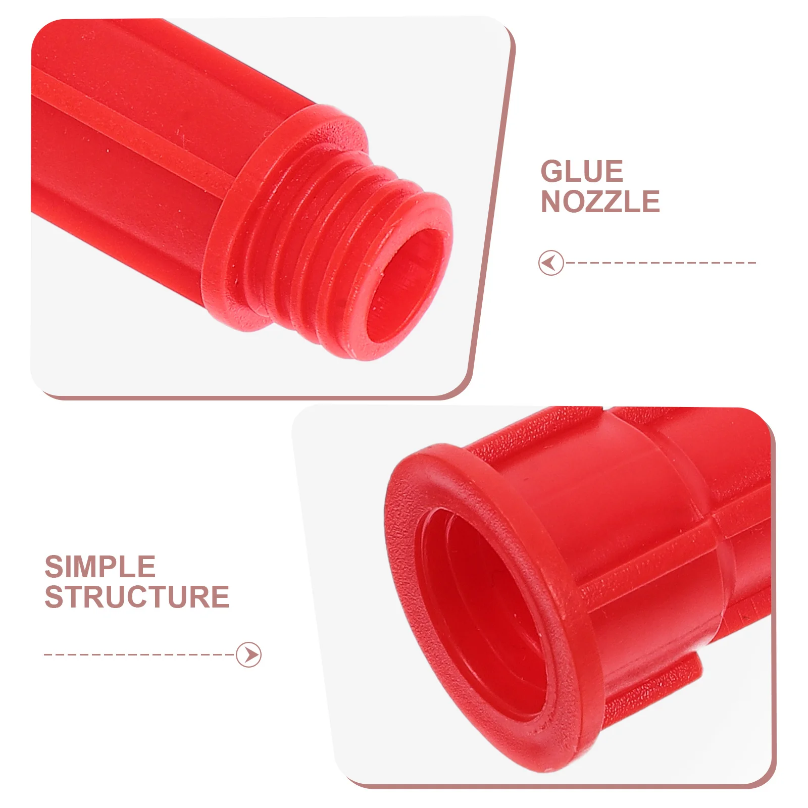 4pcs Caulking Nozzle Tips Plastic Caulk Applicator Extension For Hard-To-Reach Areas Structural Adhesive Tool Reusable Set