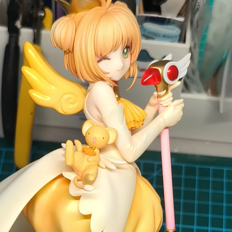 Prevendita Card Captor Kinomoto Sakura Infermiera Uniforme Action Figure Giocattolo da collezione Personalizzato Decorazione da scrivania Ornamento Regalo