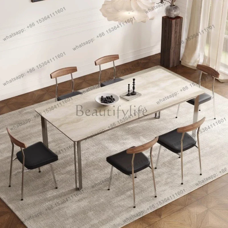 LJY Luxury French Dining Table Modern Romantic Adult Comfortable High Quality Table Unusual Aesthetics Lounge Muebles Furniture
