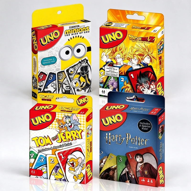 UNO Flip & No Mercy Card Game, Family Party Tabletop Board Game Collection for Kids Adults