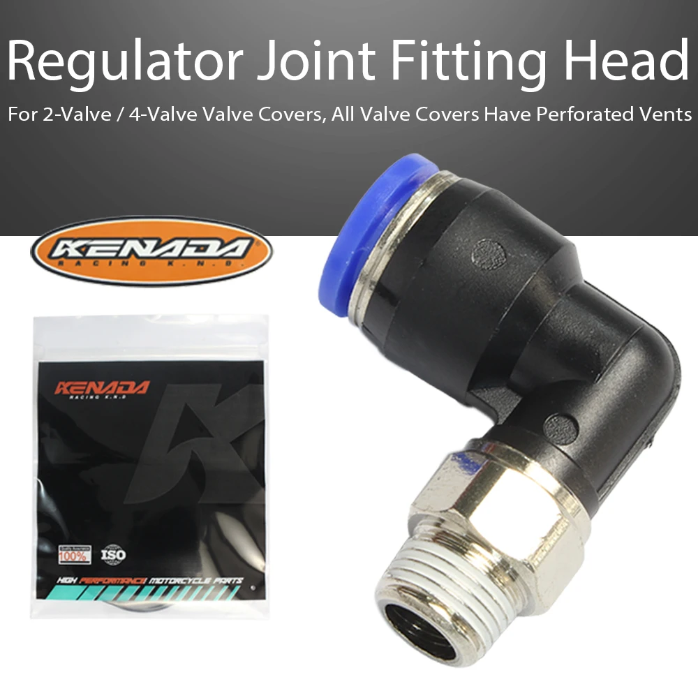

90° High Flow Breather Fitting, Universal for 2 Valve 4 Valve Covers with Perforated Vents, Aluminum Alloy