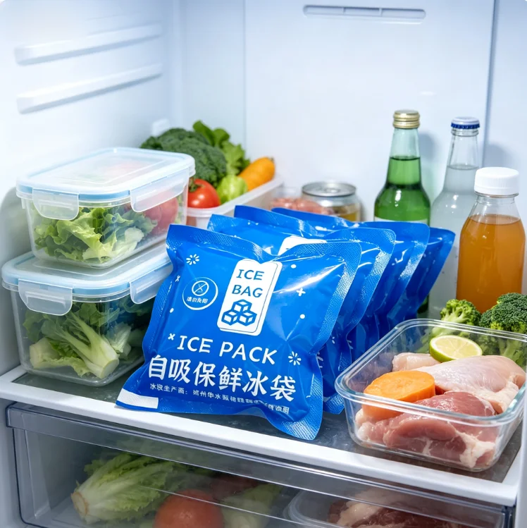 55PCS Reusable Mini Ice Packs, Portable Small Cooler Gel Ice Bags for Lunch Box, Cooler Bag, Outdoor Travel, Food Fresh Keeping