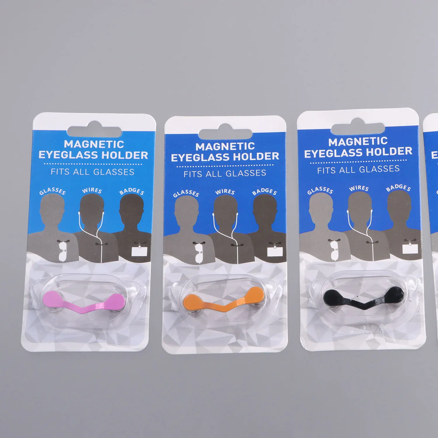 2 PCS Portable Clothes Clip Magnetic Eyeglass Holder Glasses Clip Glasses Headset Line Clips Hang Magnet Hooks