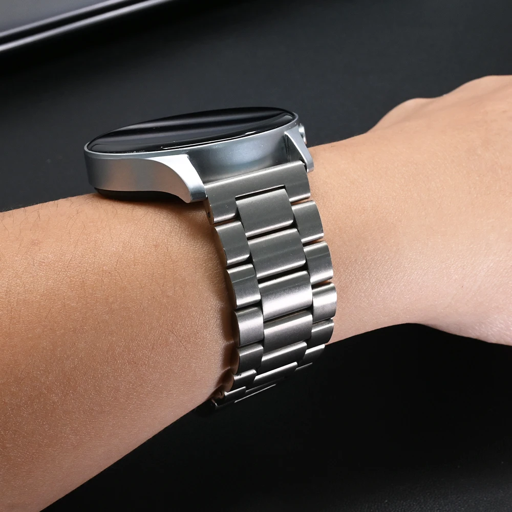 Luxury Titanium Metal 22mm Strap for Huawei GT5 Pro 46mm GT5/4 Watch 4/3 Pro Business Man Bracelet for Amazfit Balance GTR 4/3/2