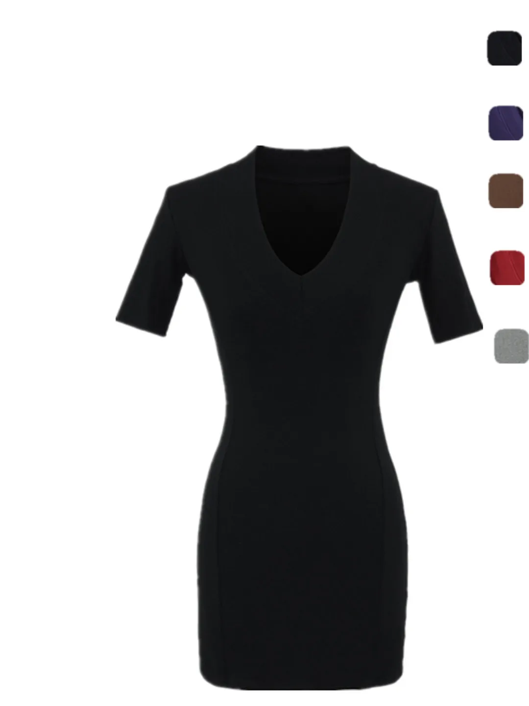 Kardaian Basic High Waist V-Ne Sexy Bodycon ort Dr Slimming Women's Faion Summer ort Skirt Tight Fit Pure Color