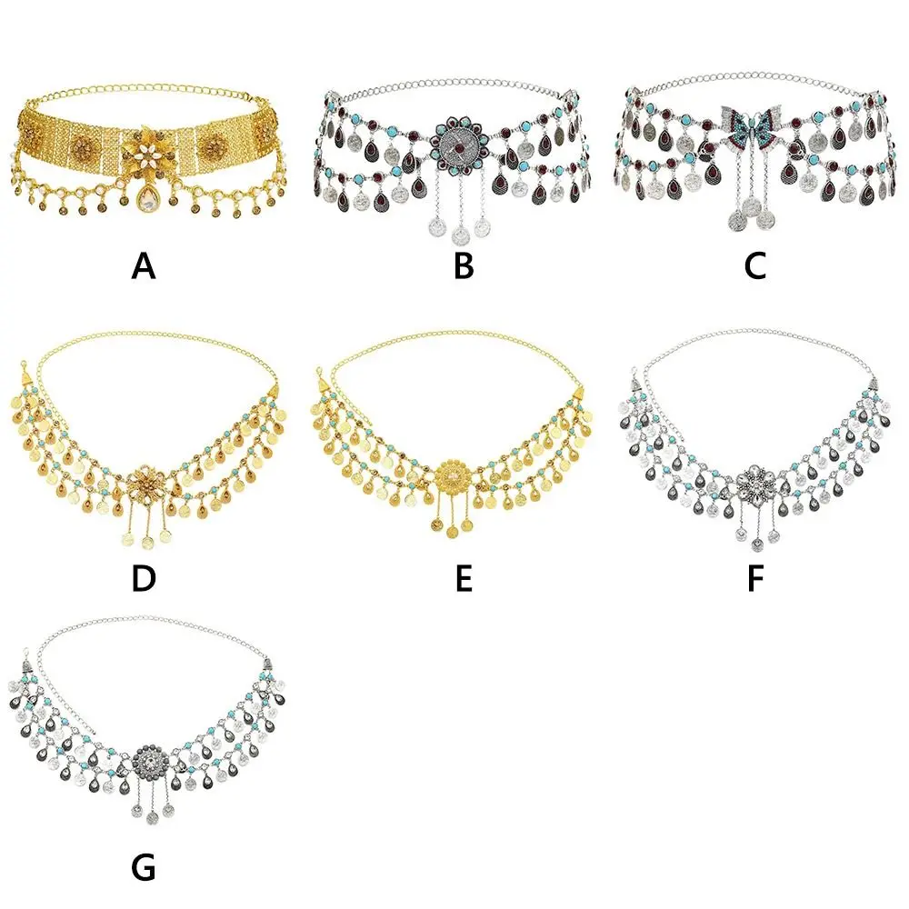 Creative Gift Alloy Waist Chain Ethnic Bohemian Body Chain Gold Color Dance Jewelry Jewelry Accessories