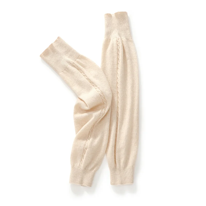 100% الكشمير منصات الركبة تمديد تدفئة الساقين للساق الباردة فوق الركبة الجوارب الطويلة مريحة مطاطا العجل حماة 58 سنتيمتر