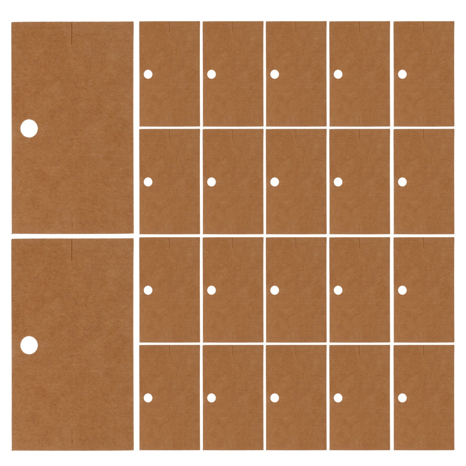 

100pcs Jewelry Display Cards Sturdy Writable For Bracelets Necklaces Earrings Small Business Packaging Card Holder Tag Organizer