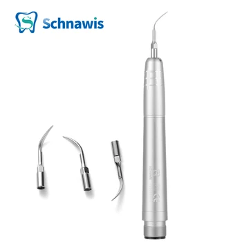 Dental Ultrasonic Air Scaler Tartar Remover Cleaning Tool with 3 Tips Handpiece Whiten Teeth Cleaner Dentist Lab