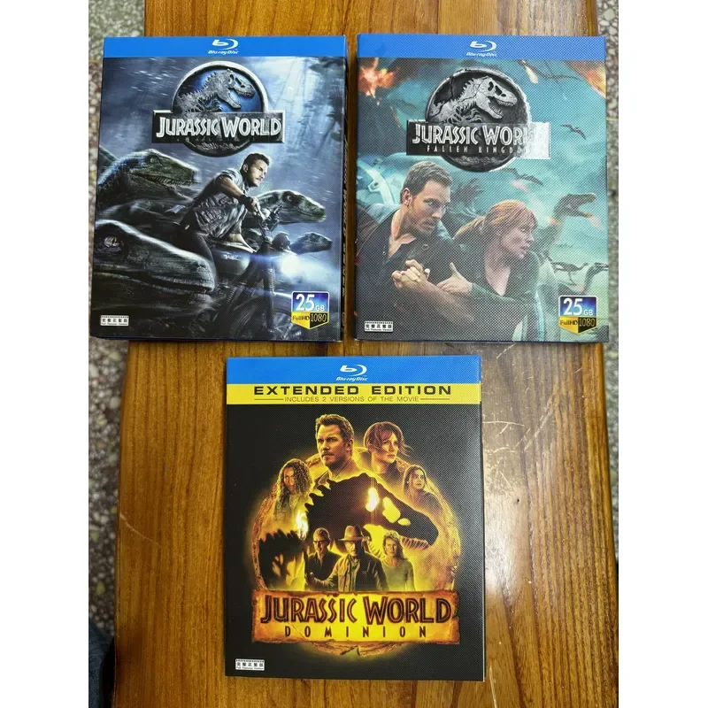 Blu ray Super High Definition Dinosaur Movie Jurassic World 1 3 Disc BD Disc Mandarin English 5.1