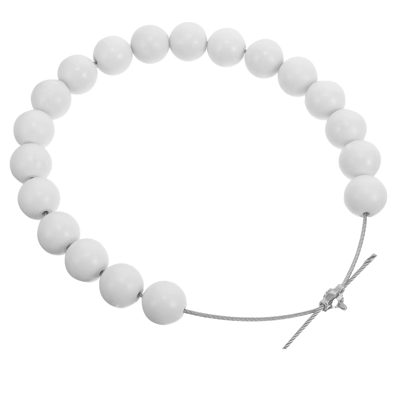 

Beaded Flag Retainer Ring Durable Stainless Steel Polypropylene Easy Install Windproof Outdoor School Corporate Residential Use