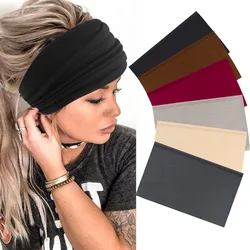 Wide Headbands For Women Stretch Headband Boho Head Bands Women's Hair Band Turban Workout Hairband Accessories