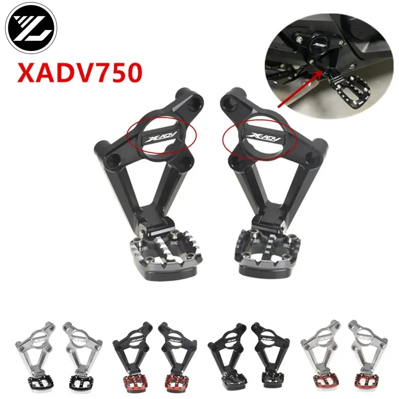 

Have XADV Logo Motorcycle accessories For HONDA XADV 750 XADV750 XADV-750 2017-2019 Folding Rear Foot Pegs Footrest Passenger