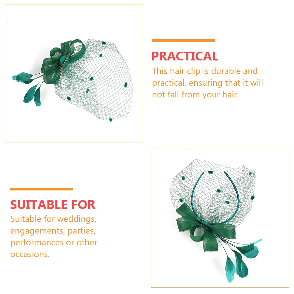 

1Pcs Gauze Hairpin Exquisite Women Headdress for Wedding Banquet Festival Party Bridal Headwear Daily Hair Accessory