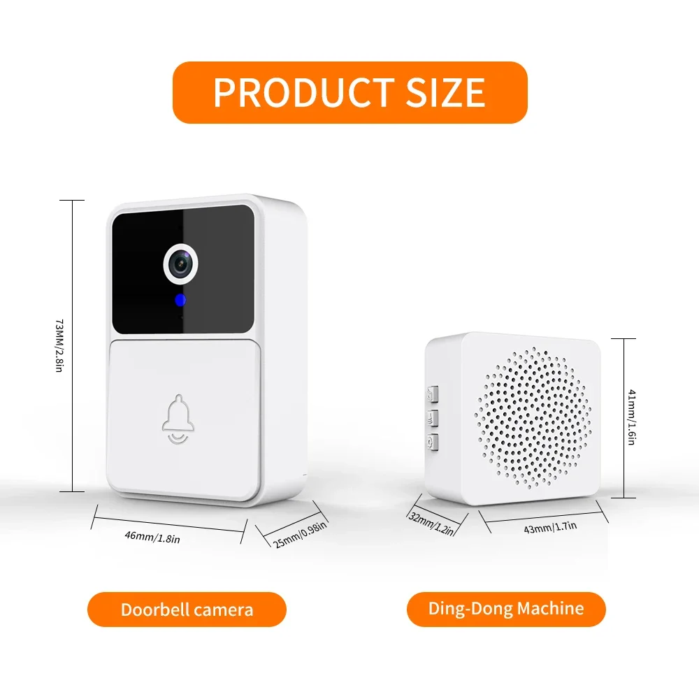 Wifi Video Deurbel Camera, Ac Power Usb Batterij Type Smart Leven Deurbel, Smart Home Security Video Intercom Nachtzicht