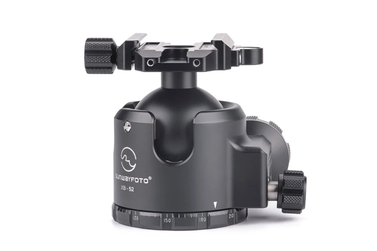 SUNWAYFOTO XB Series Superior Low-Profile Ball Head XB-52 With a Standard Screw-Knob Clamp Center of gravity lowered