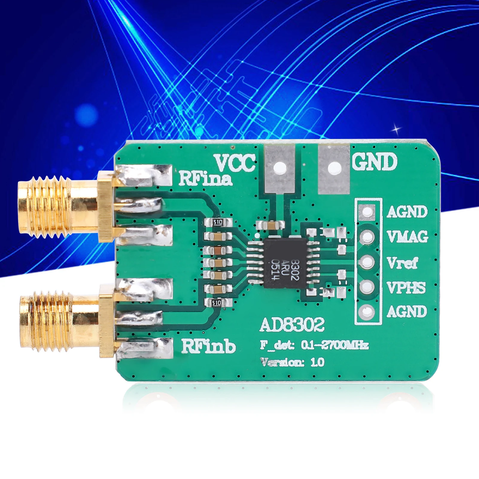 Logarithmic Detector RF  Power Module AD8302 Microwave Radio Frequency Detection RF Detector Module RF  Power Module