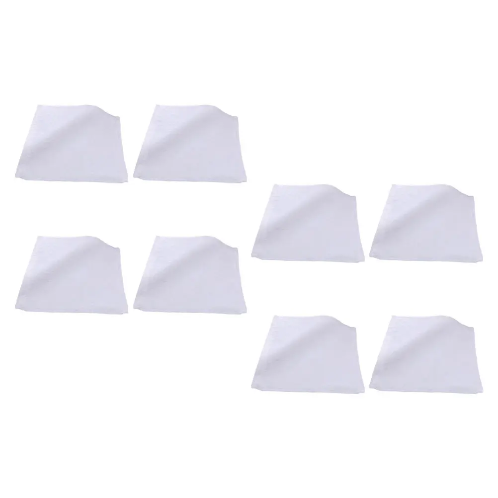 

8Pcs Pure Cotton Facecloths Bath Towels Soft Supple Wear Resistant Absorbent Face Cleansing Towels Household Bathroom Washcloths