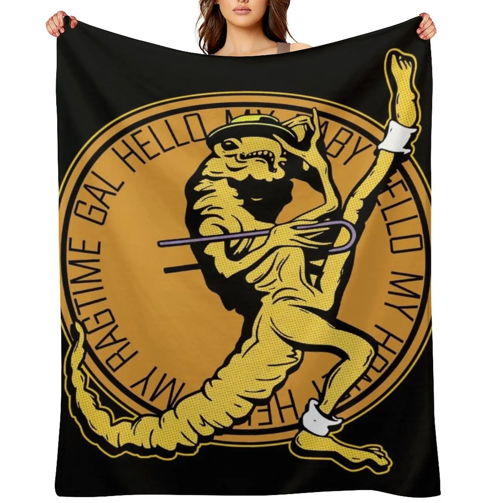 

Chestburster Cabaret Throw Blanket Decorative Sofa Thin Sofa Quilt Flannel Fabric Blankets