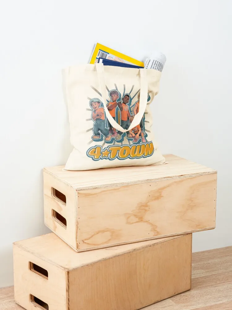 4 TOWN Tote Bag tote bag university sac pour femme Women's shopping bag custom fabric