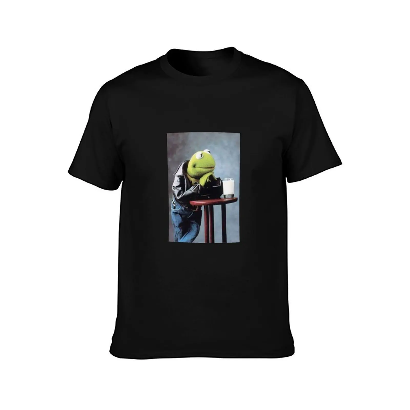 Kermit Milk T-Shirt man t shirts graphic T-Shirt