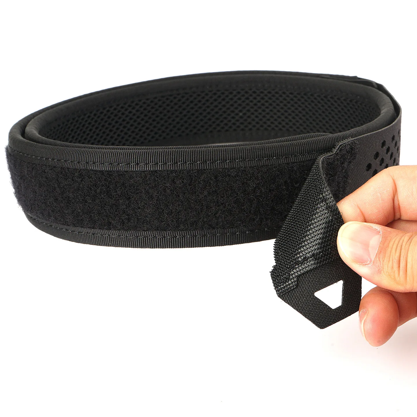 ALPTACTICS 3,8 cm taktischer Innengürtel für Herren, Premium-Nylon, 95 cm bis 135 cm, Klettverschlussgürtel, Militär-Armeegurte, kein Schnallenbund – Detail 8