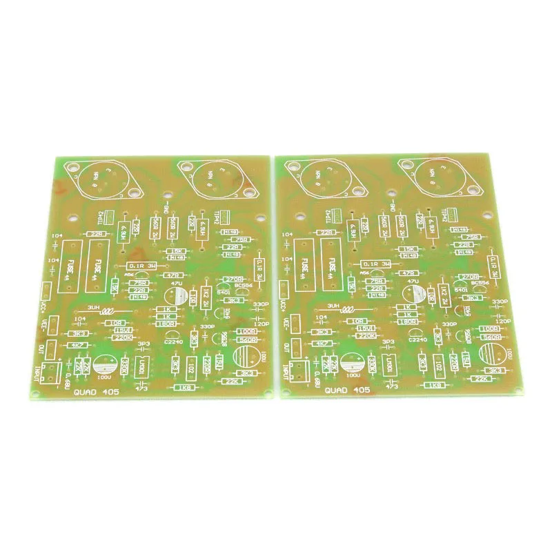 One Pair Gold Sealed QUAD405 CLONE Amplifier Board PCB MJ15024 (2 Channel)