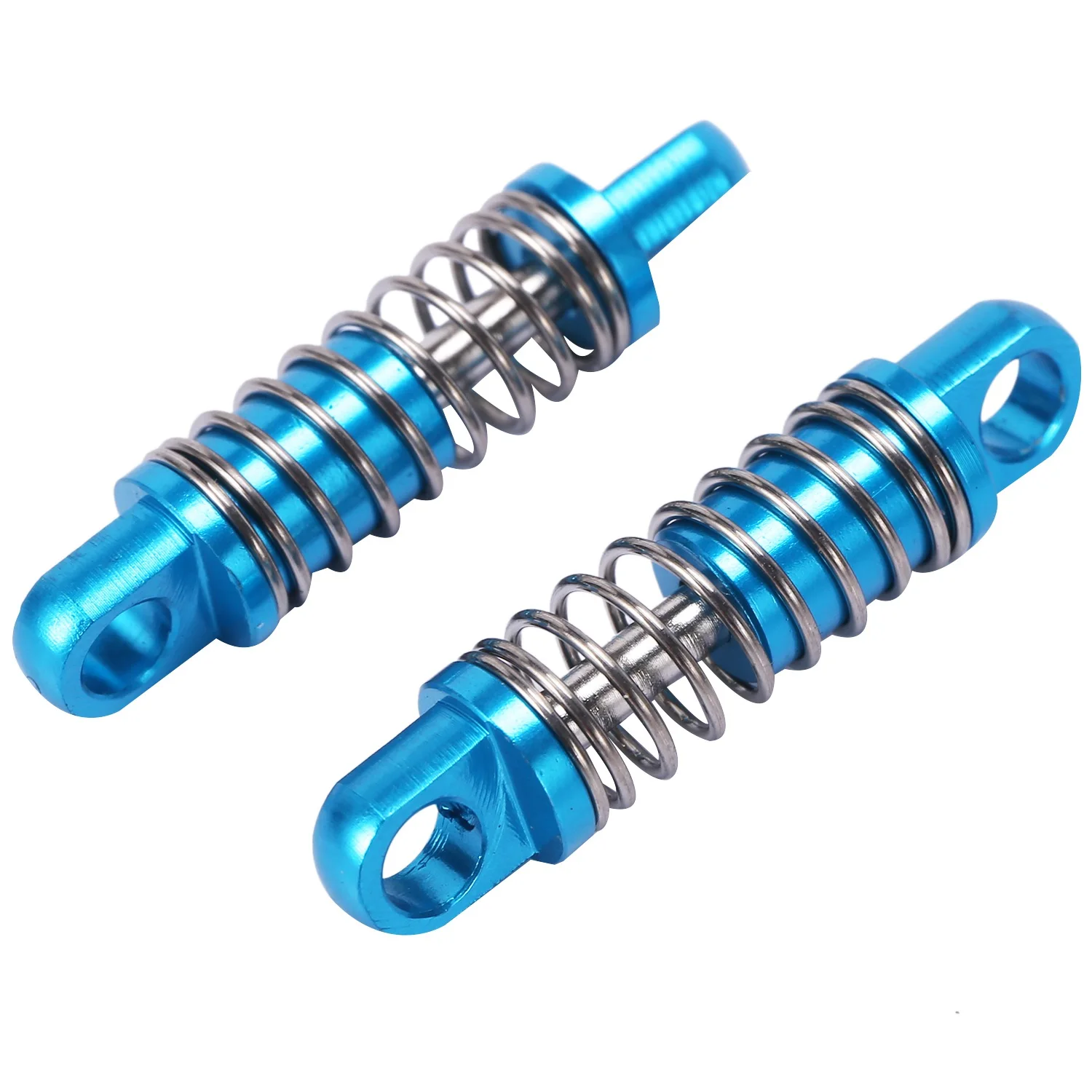 2Pcs 1/28 RC Aluminum Shock Absorbers for WLtoys RC Car K969 K989 K999 P929 4WD Short Course Drift Car Upgrade Parts-Blue