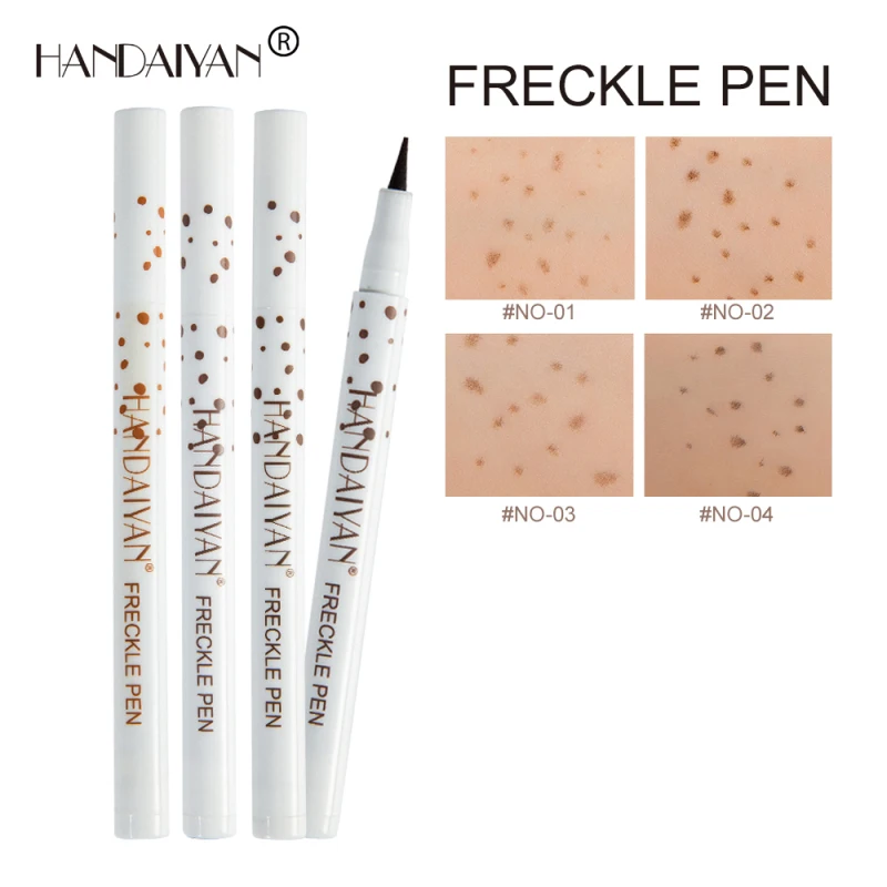 Brown Natural Freckles Pencil Waterproof Lifelike Freckle Pen Cosmetics Dot Spot Pen Soft Smooth Eye Liner Makeup