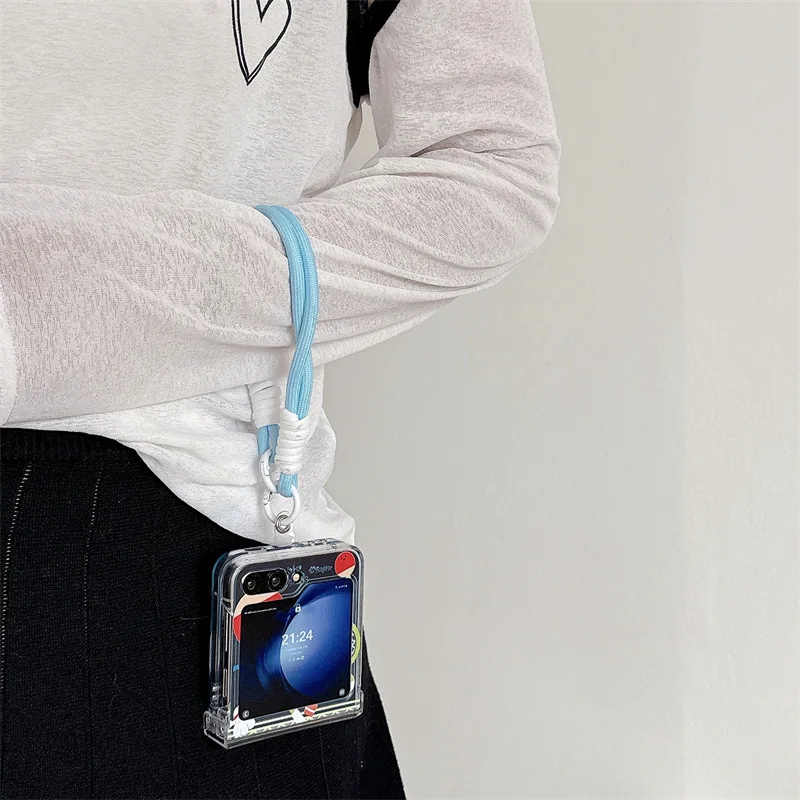 Funda de teléfono de bádminton 3D para Samsung Galaxy ZFlip3, ZFlip4, ZFlip5, ZFlip6, carcasa trasera dura de PC para Z Flip 6