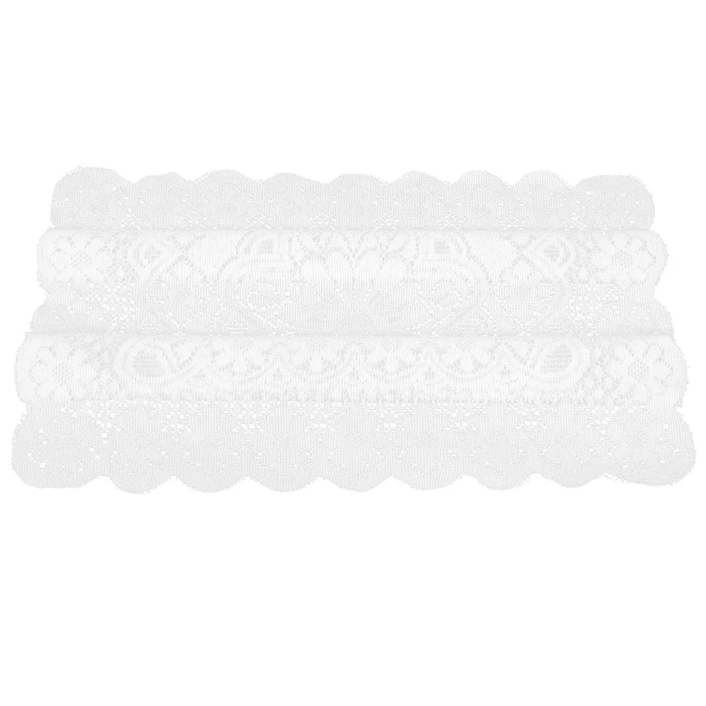 

Lace Appliance Cover White Small Floral Embroidered Guipure Trim Tablecloth Square Cloth Household Microwave Oven Protector Rice