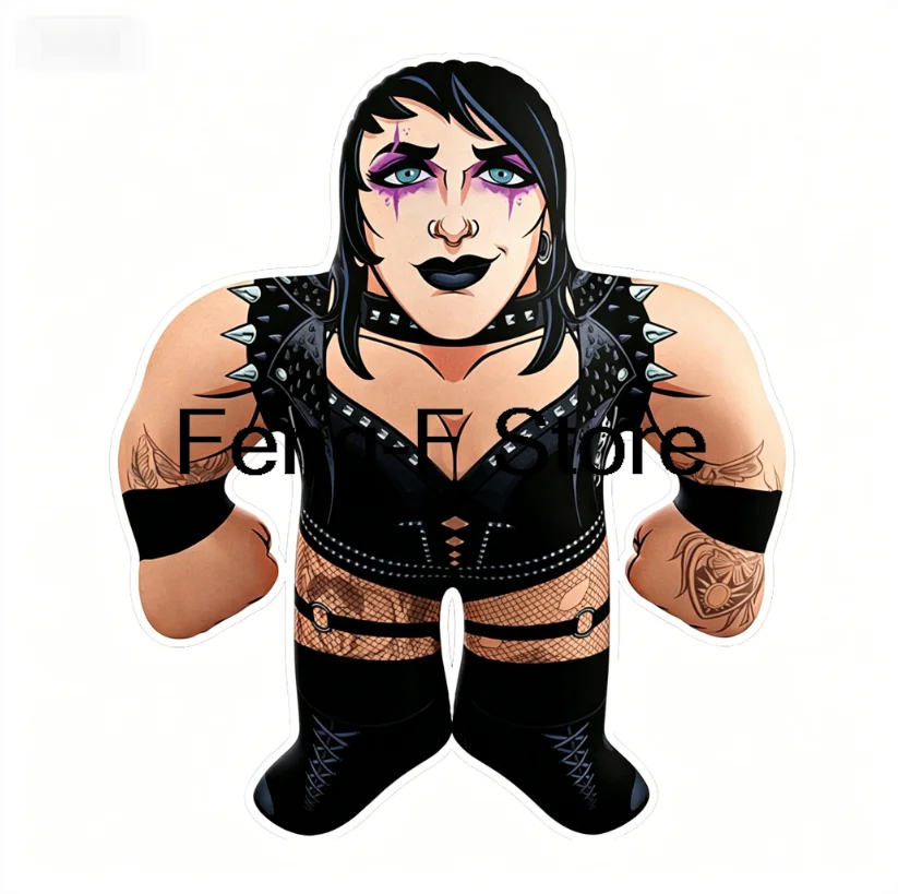 Подушка Rhea Ripley Big Shots с мультяшным персонажем, 3D мягкая плюшевая подушка для дивана, украшение для дома, подарок для фанатов